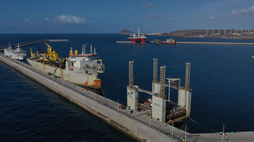 Panorámica del Puerto Industrial de Granadilla de Abona.