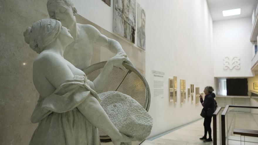 presentación de la escultura del Museo del Prado que acoge en depósito el Museo Etnográfico de Castilla y León