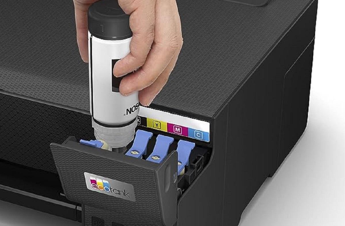 Tinta inyectable de la impresora multifuncional Epson EcoTank
