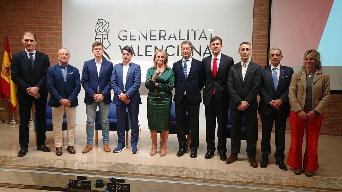Participantes en la presentación del Clúster de la Industria del Deporte de la Comunitat Valenciana