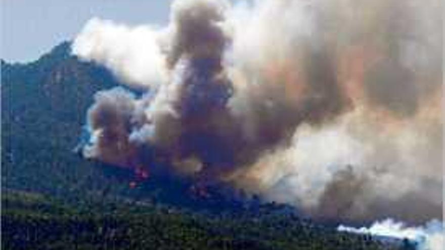 Uns 200 efectius van treballar en l&#039;extinció de l&#039;incendi.