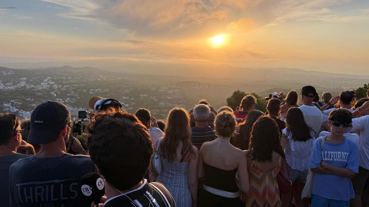 Les imatges de l'eclipsi al far de Sant Sebastià