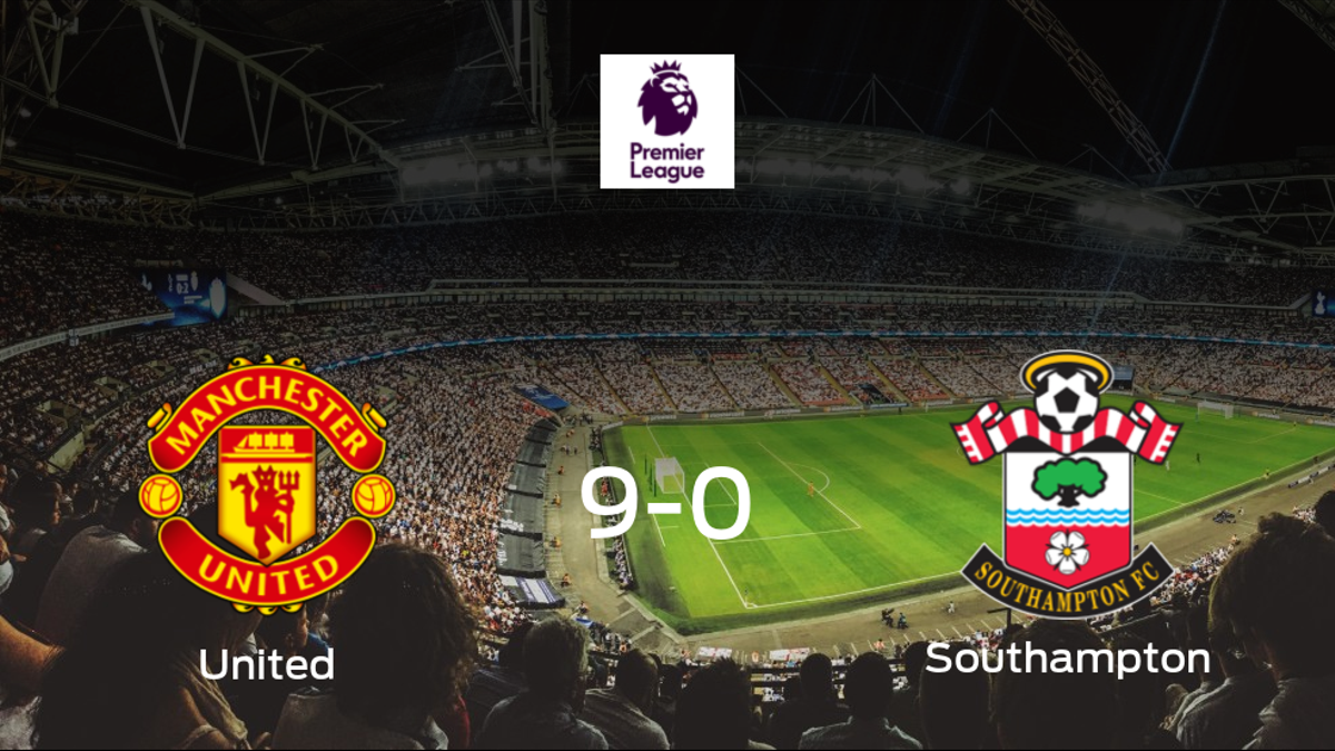 El Manchester United suma tres puntos tras pasar por encima del Southampton (9-0)