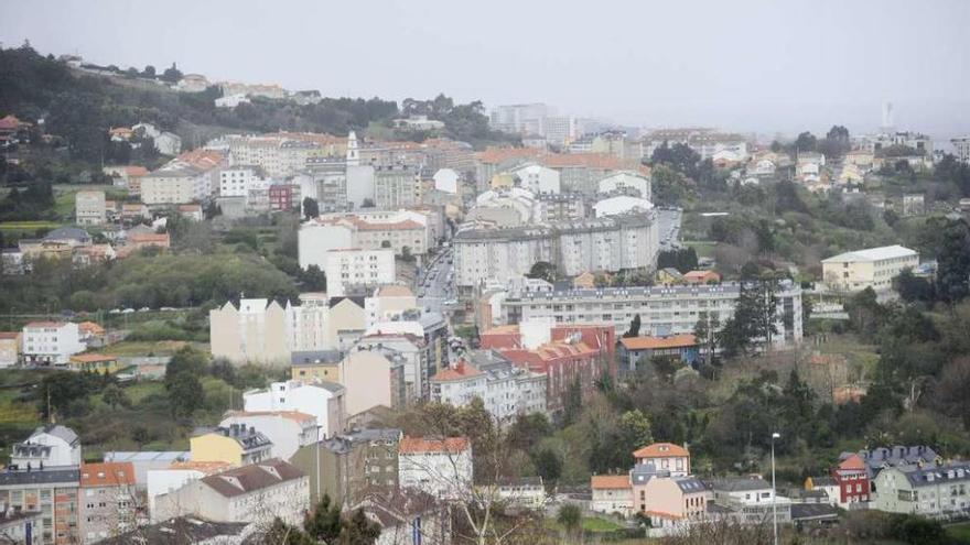 Vista del núcleo de Vilaboa, en el concello de Culleredo.