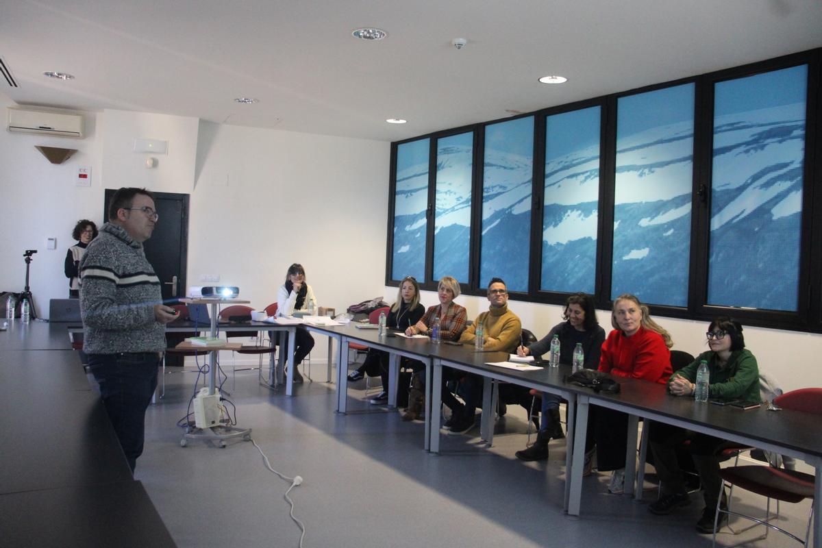 Un momento de la jornada informativa sobre el proyecto celebrada en la Casa del Parque.