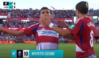 El 1-0 del Granada CF en el Granada CF - CD Tenerife de la jornada 10 de LaLiga Hypermotion