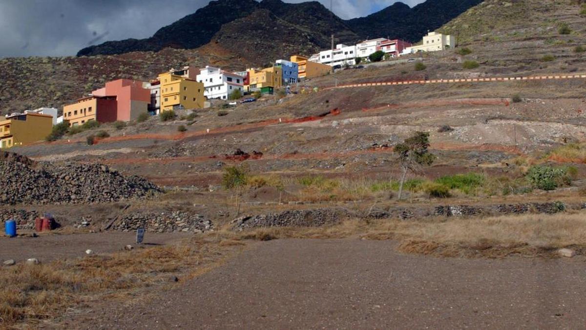 Valle de Las Huertas, trasera de la playa de Las Teresitas.