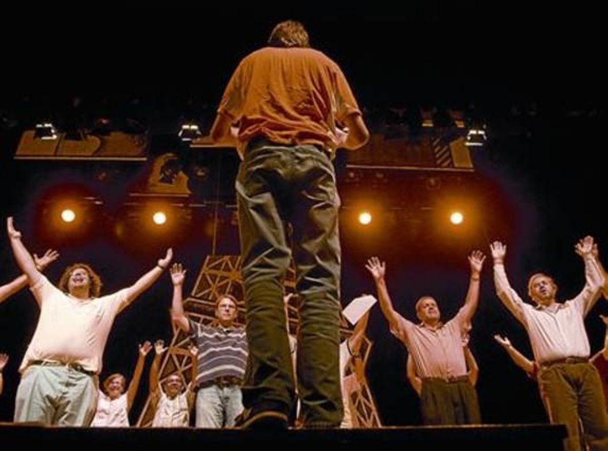 Sobre l’escenariUn moment de l’assaig del musical, dijous passat a Mataró.