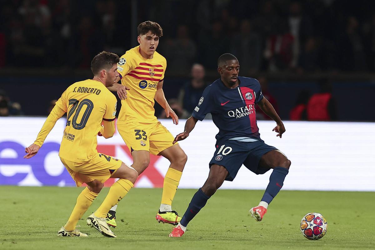 Dembélé cambió los colores del Barça por el PSG