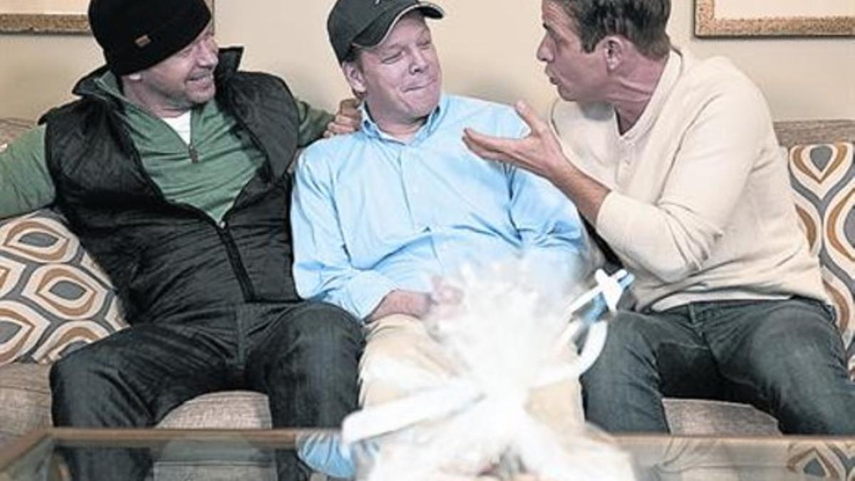 Los hermanos Wahlberg, protagonistas de la serie 'Wahlburgers'.