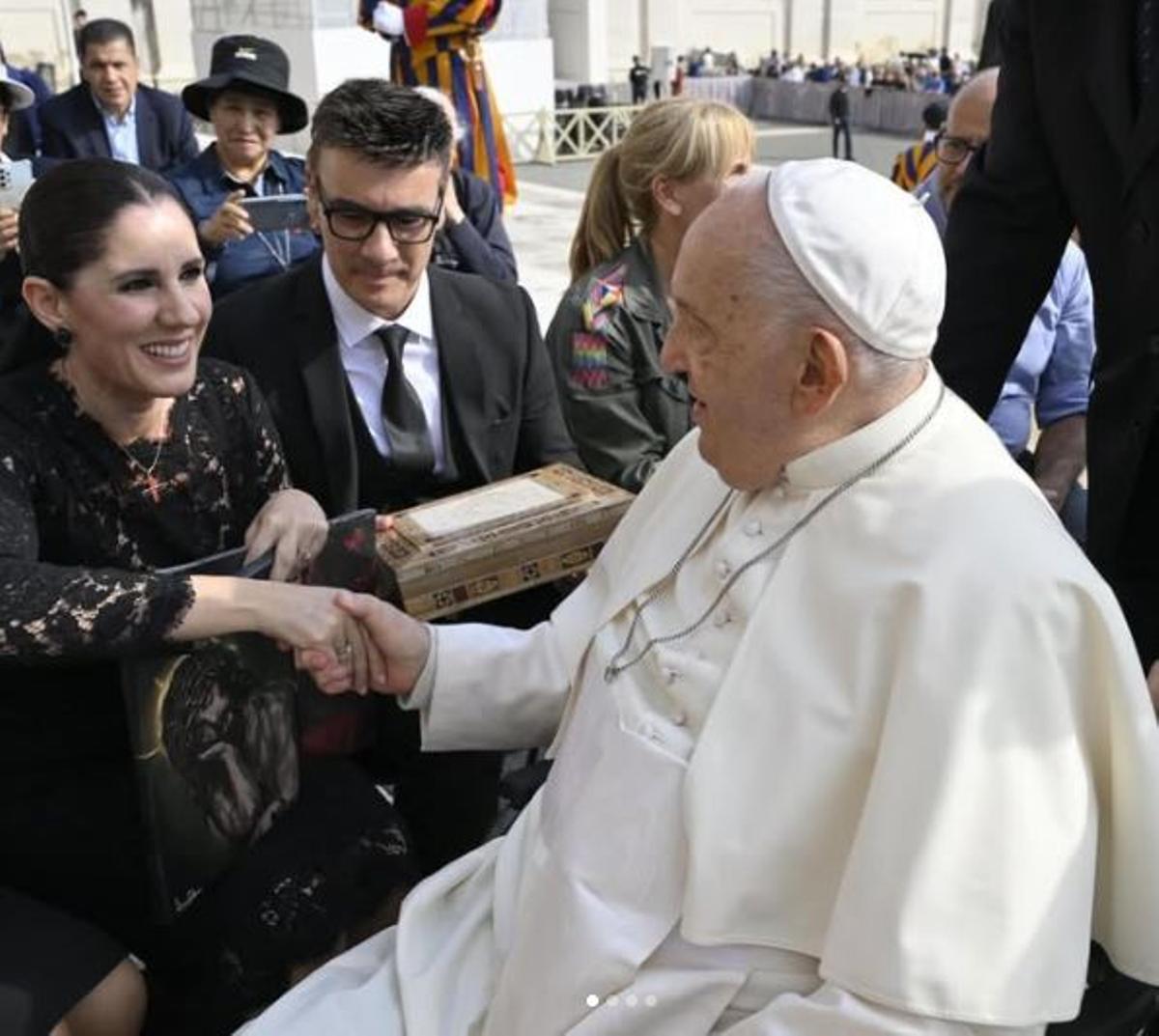 Diana Navarro conoció al papa Francisco en 2024