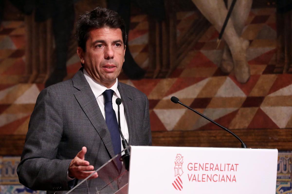 El presidente de la Generalitat valenciana, Carlos Mazón, en una imagen de archivo.