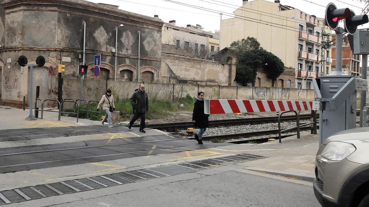 El pas a nivell de Figueres, en una imatge d'arxiu