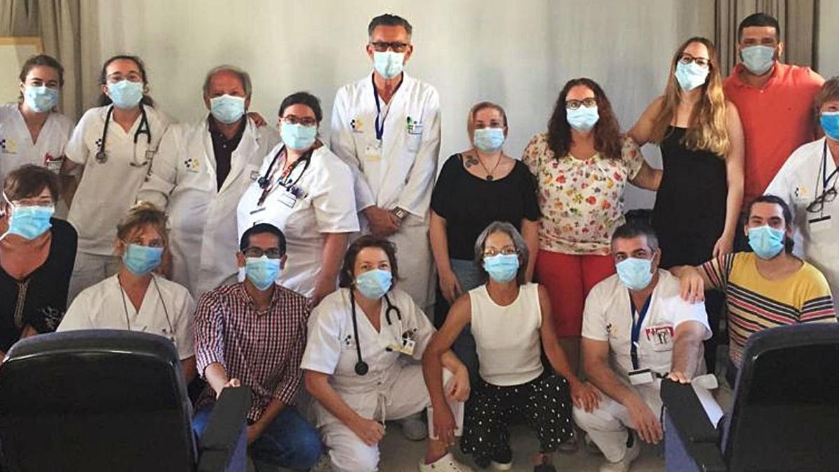 Profesionales del servicio de geriatría del hospital Molina Orosa de Lanzarote .