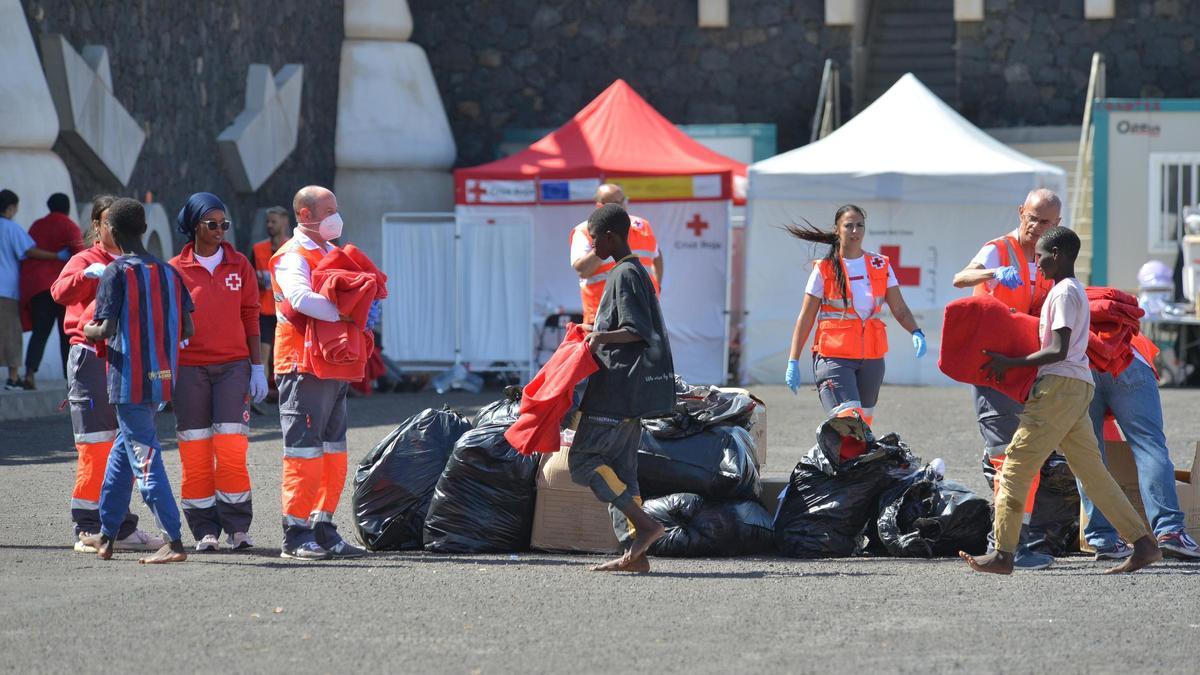 Migrantes llegados a Canarias