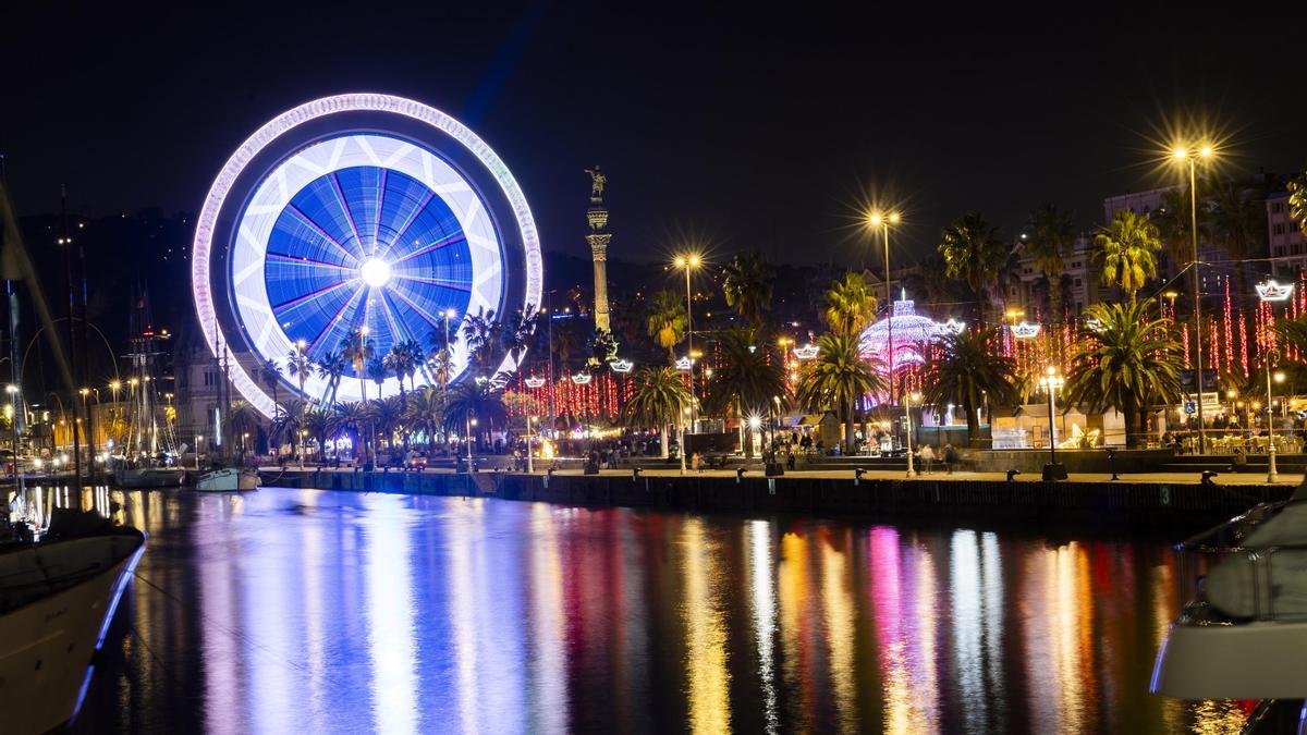 El Port de Barcelona enciende las luces navidad en la Fira de Nadal