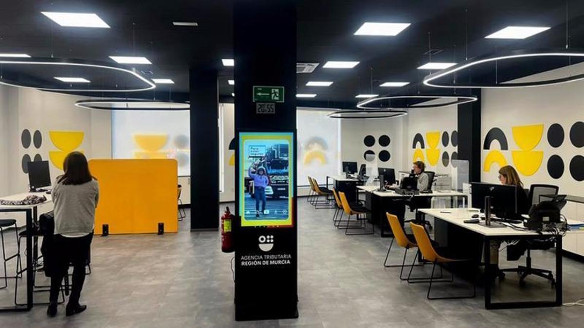 Una de las oficinas de la Agencia Tributaria de la Región de Murcia.