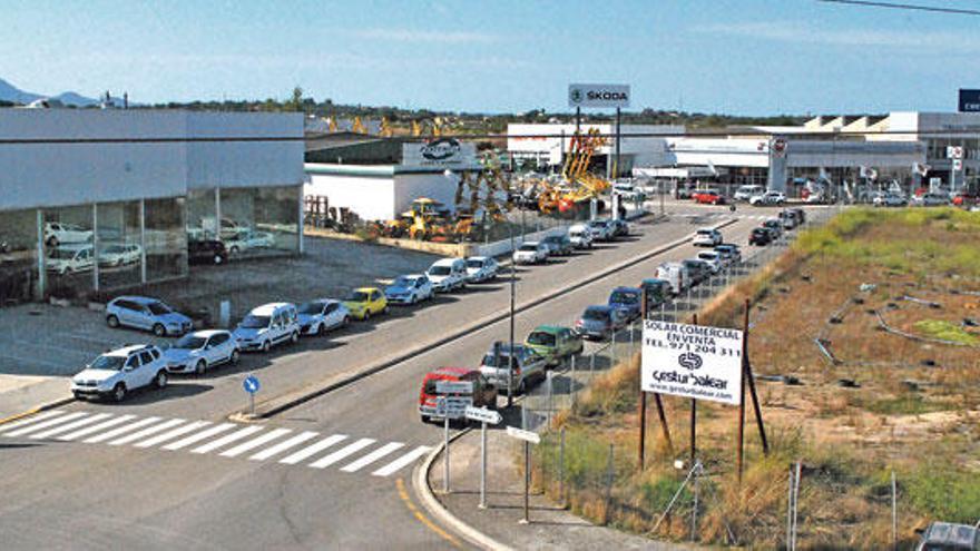 Vista de la entrada al polígono industrial de Manacor, desde el edificio Renault.