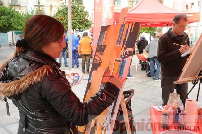 Pintores en la Plaza de Santa Eulalia