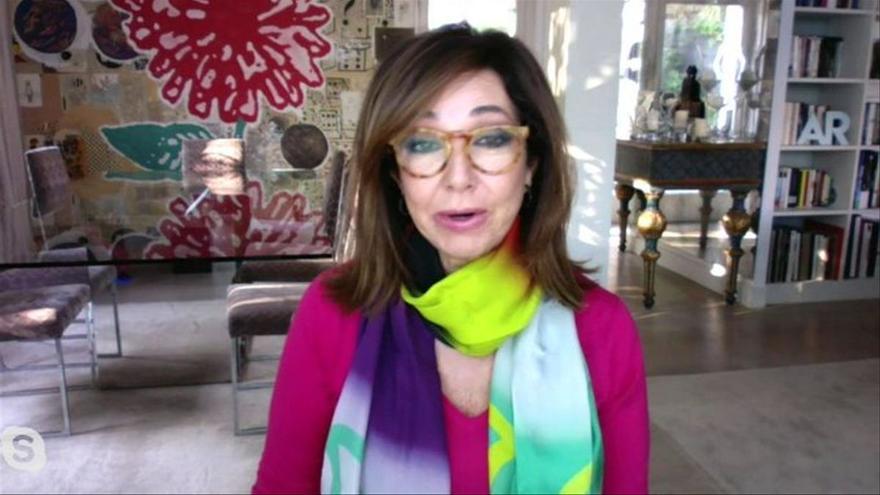 Ana Rosa presenta desde su casa por su cuarentena preventiva