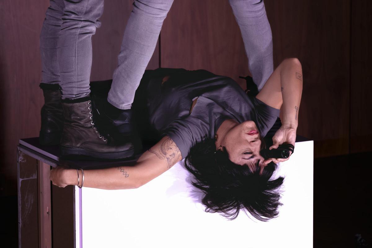 Un momento de la performance creada para el Museo Thyssen de Madrid