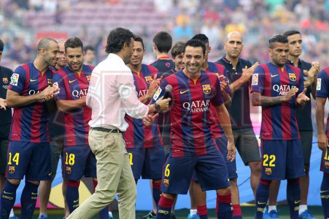 Aquí tienes las mejores fotografías de la presentación del primer equipo ante la afición culé en el Gamper