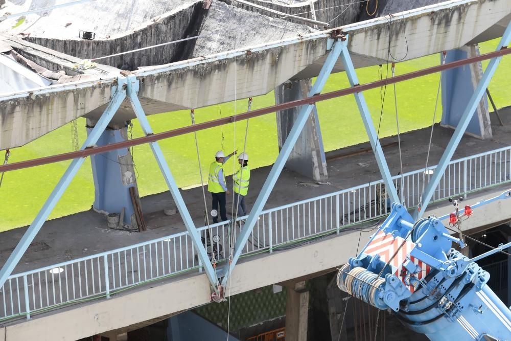 Continúan las obras en la Tribuna de Balaídos