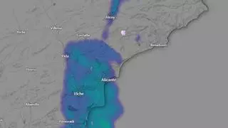 La dana en Alicante en tiempo real: consulta el mapa interactivo para saber donde está la lluvia