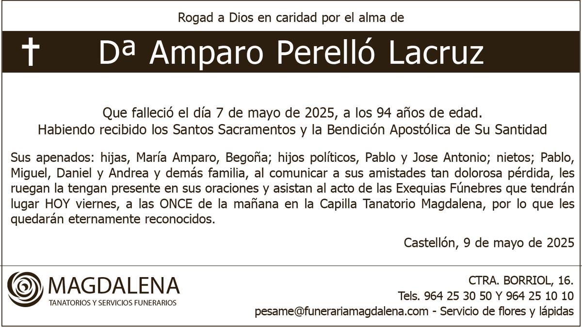 Dª Amparo Perelló Lacruz
