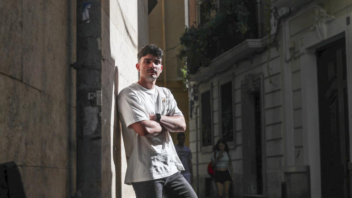 David Barbancho en València, fotografiado para este reportaje.