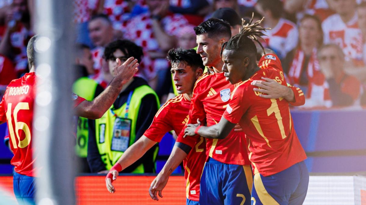 Morata anotó el primer gol de España en la Eurocopa 2024