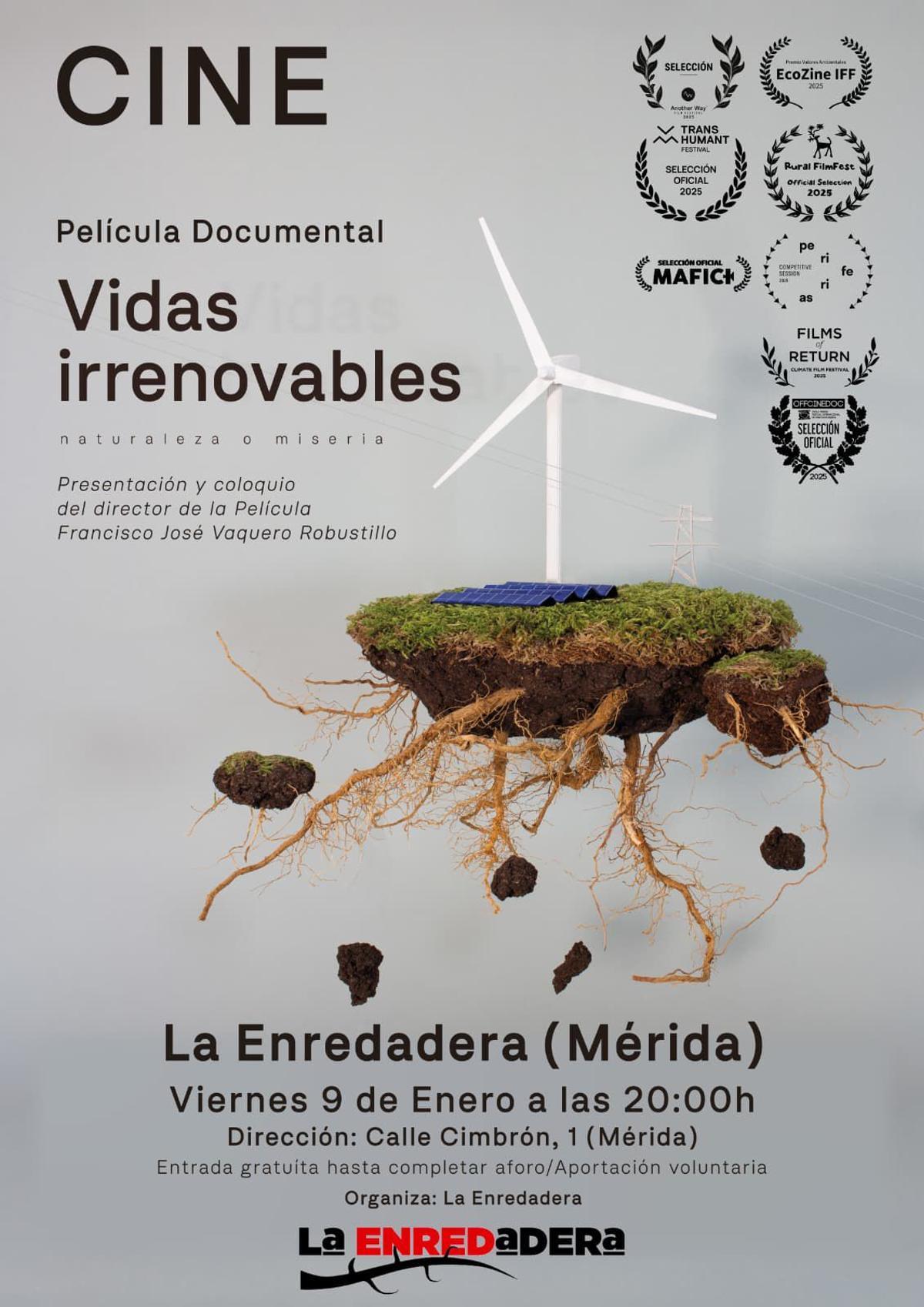 Cartel del documental 'Vidas irrenovables'.