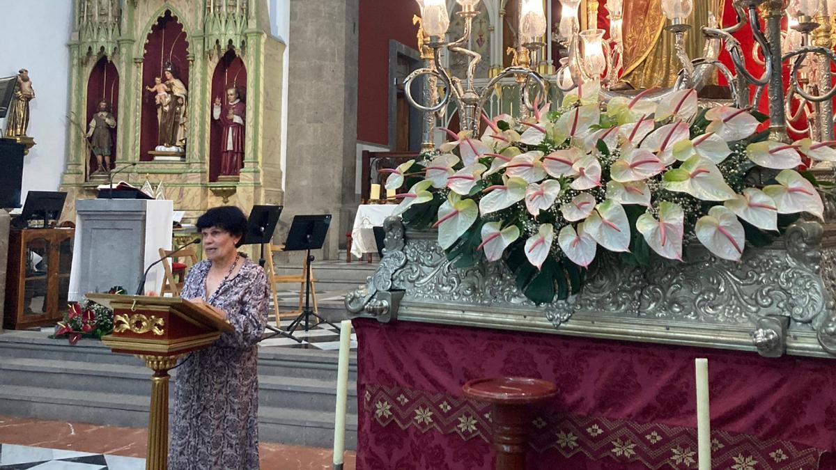 Juana Sanchez, pregonera de las fiestas de La Candelaria en Ingenio