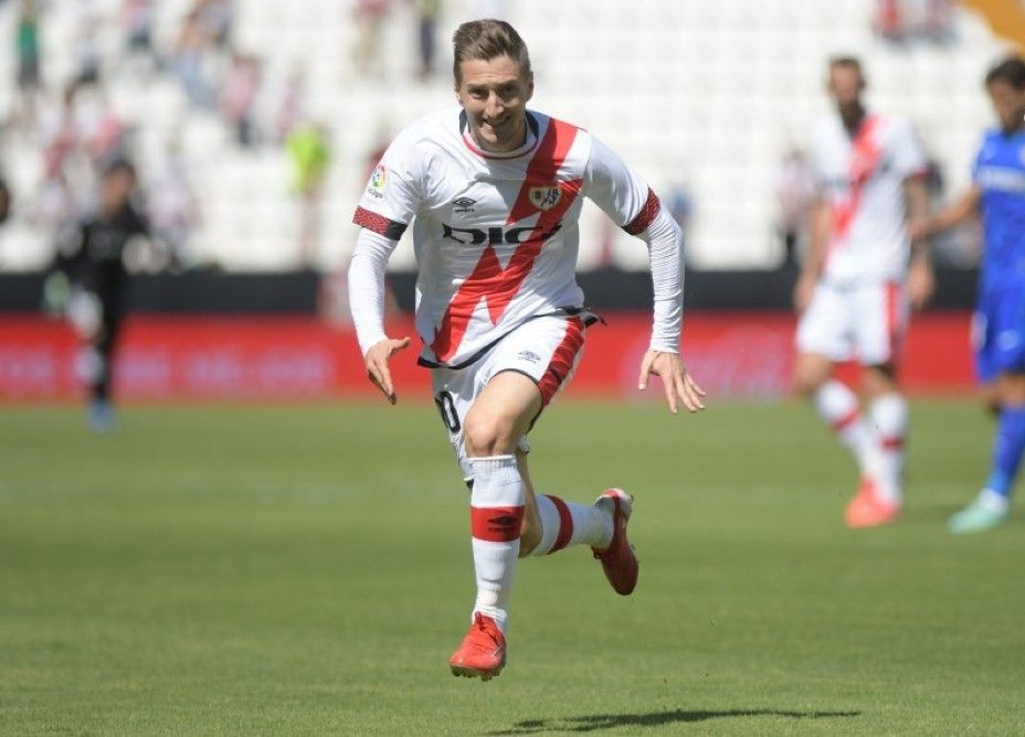 Ivan Balliu durante el partido entre Rayo Vallecano y Getafe