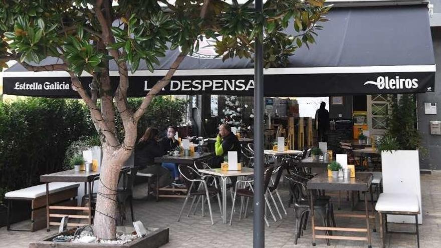 Vista de la terraza del restaurante La Despensa.