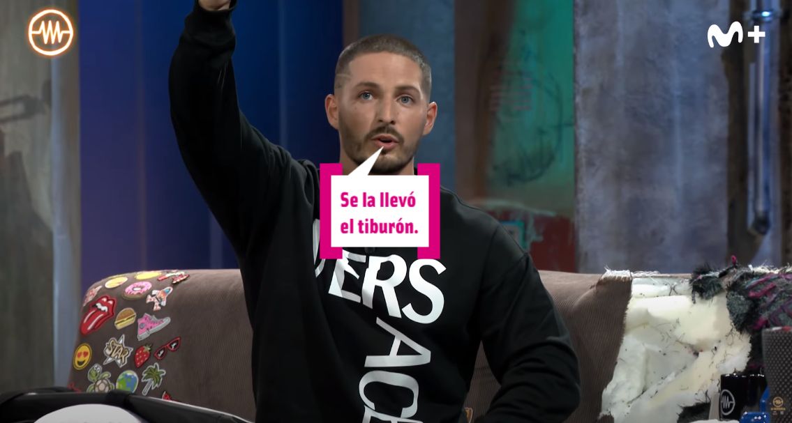 Nyno Vargas saca el tiburón.