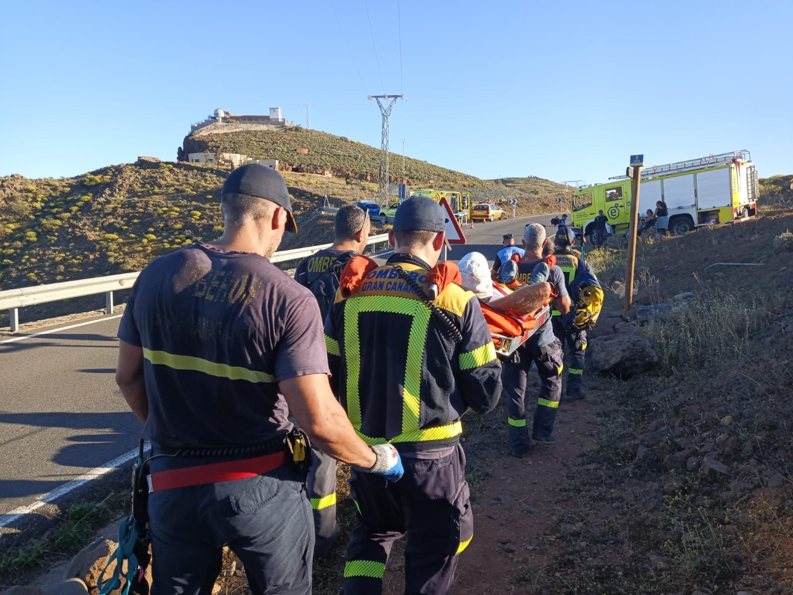 Un senderista sufre un golpe de calor en Temisas