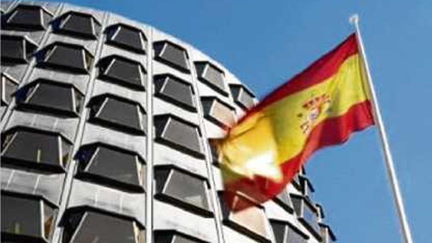 La façana de l&#039;edifici del Tribunal Constitucional a Madrid.