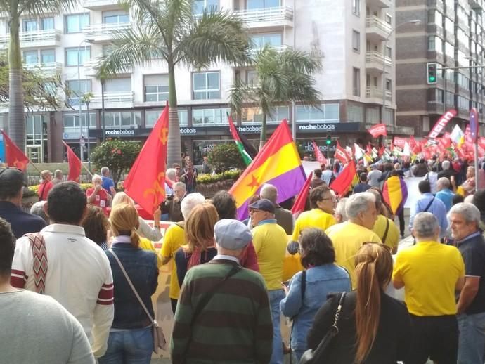 Manifestación en Las Palmas de Gran Canaria por el Día Internacional del Trabajador