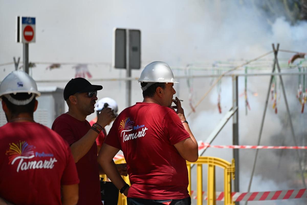 La mascletà de la pirotecnia Tamarit en las Fiestas de Elche, en imágenes