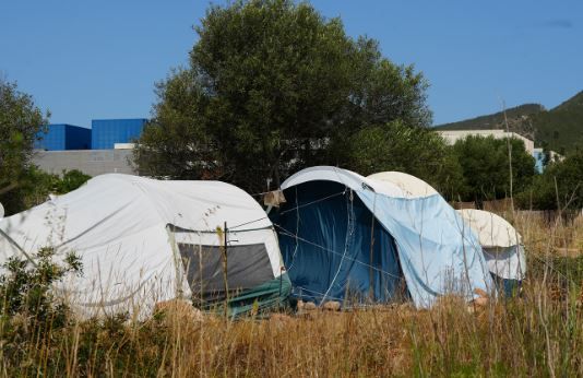 Galería: La Policía Local en el asentamiento de sa Joveria de Ibiza