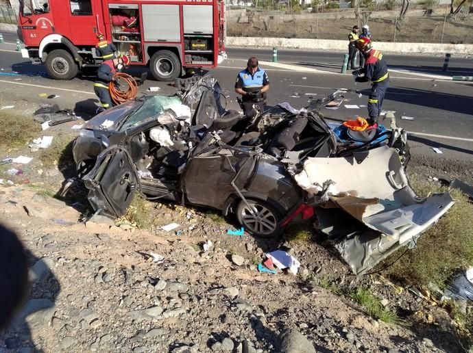 Vuelco en Playa del Inglés