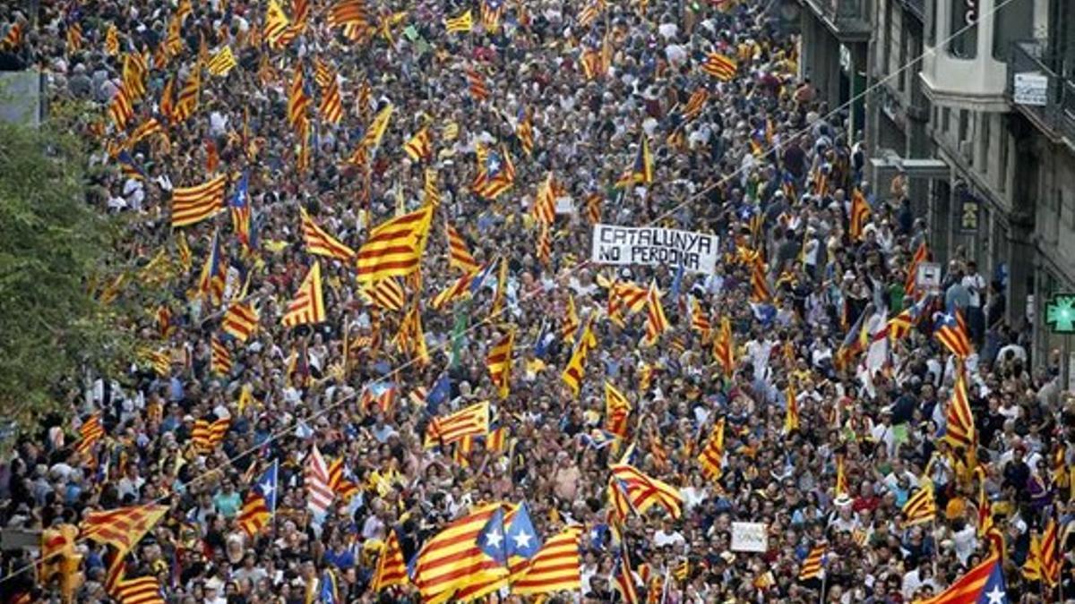 Manifestación de la Diada