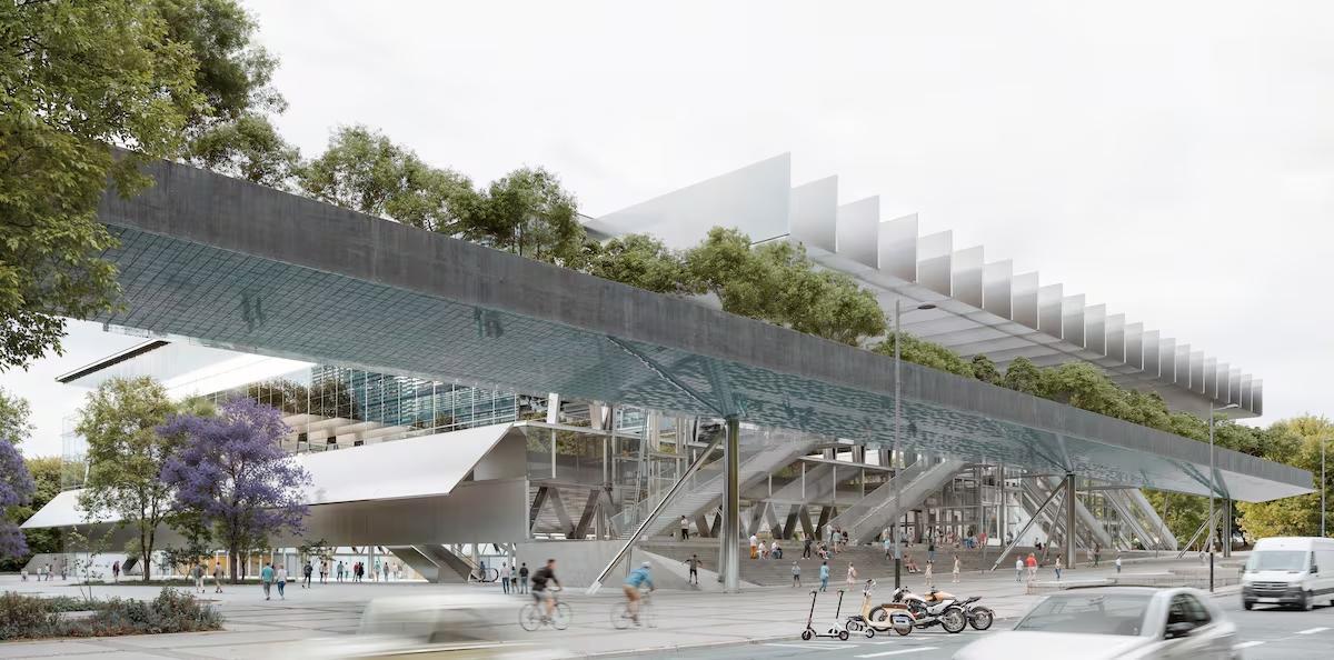 El Palacio Multifuncional y de las Comunicaciones de la Fira de Barcelona, donde ahora se ubica el Palacio de Congresos, diseñado por el chileno y Miquel Mariné.
