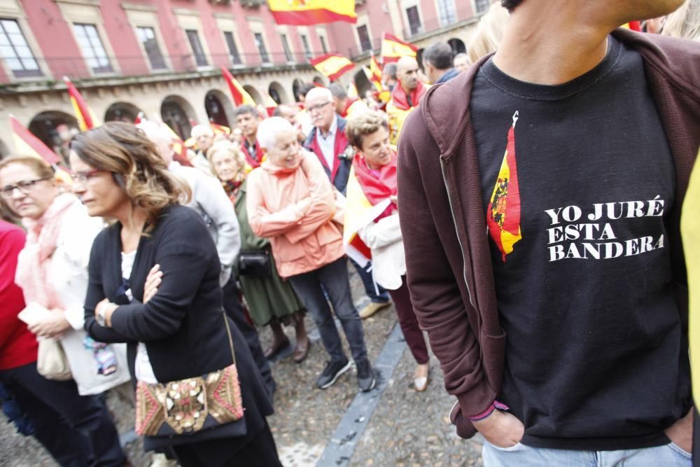 Manifestación en Gijón por la unidad de España