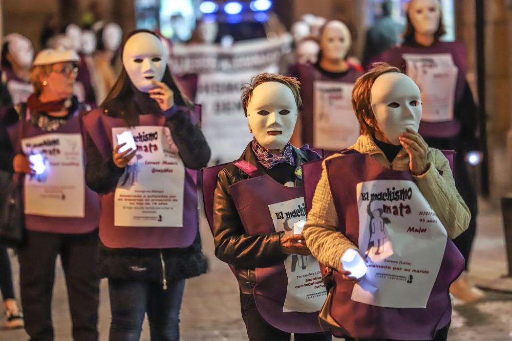 Marcha contra la violencia de género en Orihuela