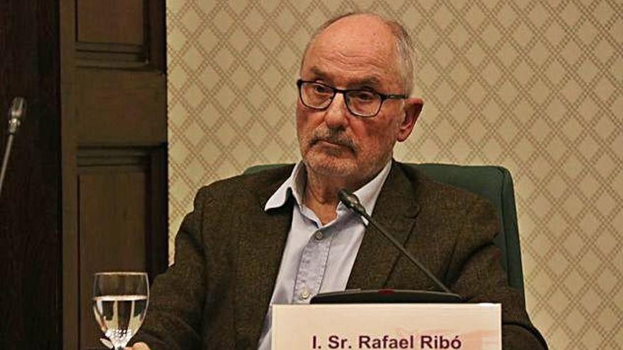 El síndic de greuges, Rafael Ribó, ahir durant una comissió al Parlament.