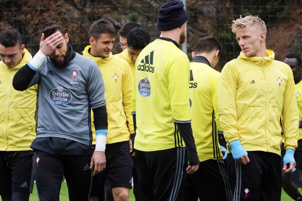 El equipo celeste prepara a contrarreloj el partido del domingo en Mendizorroza ante el Alavés