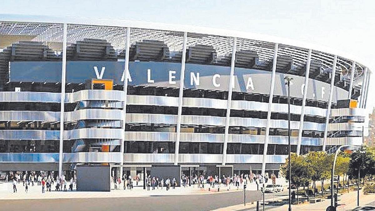 Una de las figuraciones del Nou Mestalla