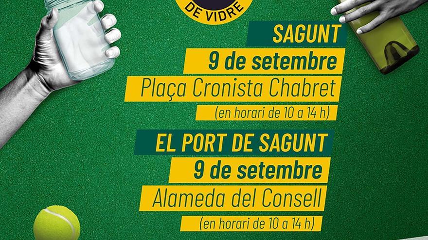 Cartel publicitario de la iniciativa de reciclaje.